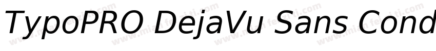 TypoPRO DejaVu Sans Condensed Bold字体转换